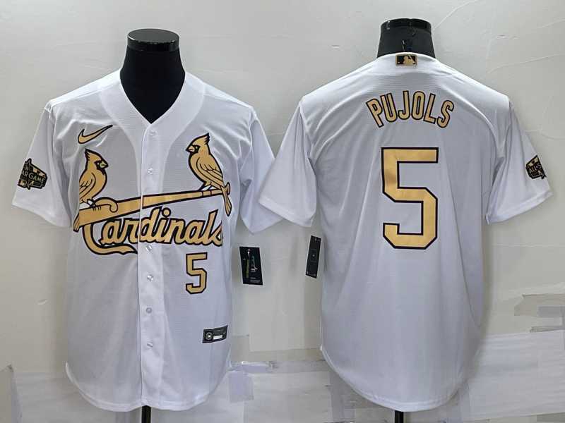 St Louis Cardinals #5 Albert Pujols Number White 2022 All Star Stitched Cool Base Nike Jersey,We sell and wholesale St Louis Cardinals #5 Albert Pujols Number White 2022 All Star Stitched Cool Base Nike Jersey on line form chian!